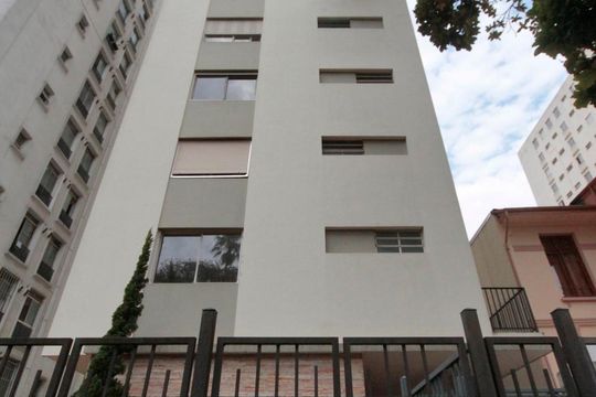Fachada de apartamento à venda com 1 quarto, 55m² em Consolação, São Paulo