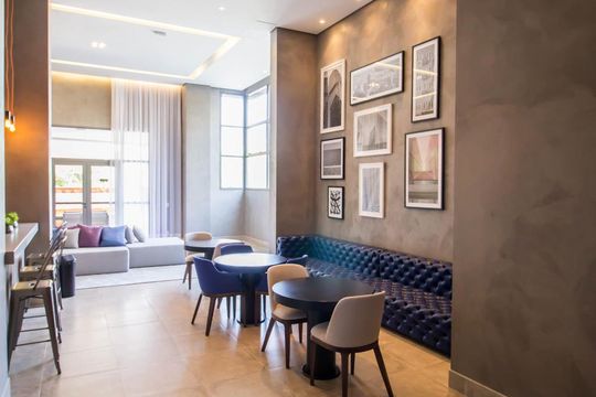 Área comum - Espaço gourmet de kitnet/studio para alugar com 1 quarto, 41m² em Sumarezinho, São Paulo