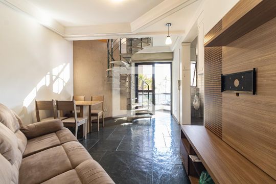 Sala de apartamento à venda com 1 quarto, 60m² em Aclimação, São Paulo