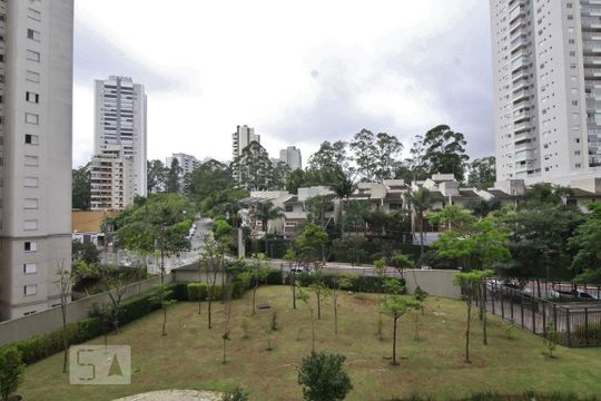 Vista da varanda de apartamento para alugar com 1 quarto, 51m² em Vila Andrade, São Paulo