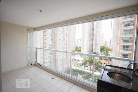 Varanda de kitnet/studio à venda com 1 quarto, 51m² em Campo Belo, São Paulo