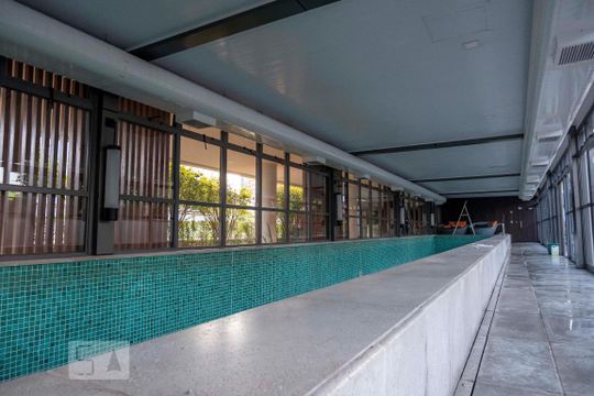 Área comum - Piscina de kitnet/studio para alugar com 1 quarto, 45m² em Pinheiros, São Paulo
