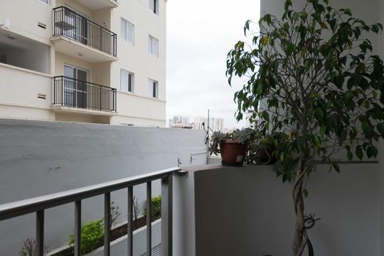 Varanda de apartamento à venda com 3 quartos, 90m² em Vila Santo Estéfano, São Paulo