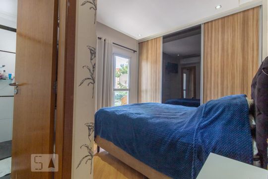 Suíte de apartamento à venda com 3 quartos, 100m² em Vila Gilda, Santo André