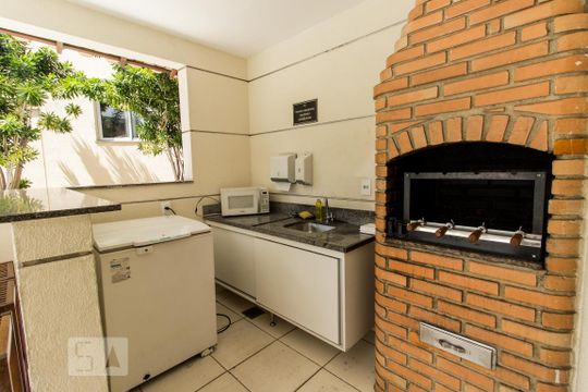 Área Churrasco de apartamento à venda com 2 quartos, 49m² em Santa Branca, Belo Horizonte