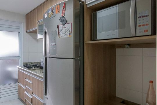 Cozinha de apartamento para alugar com 2 quartos, 79m² em Campestre, Santo André