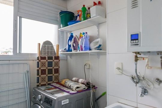 Área de Serviço de apartamento para alugar com 2 quartos, 79m² em Campestre, Santo André