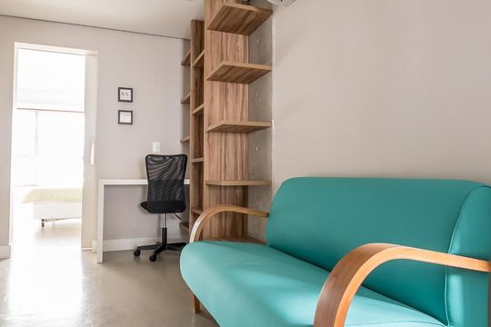 Sala de apartamento para alugar com 2 quartos, 87m² em Cidade Monções, São Paulo