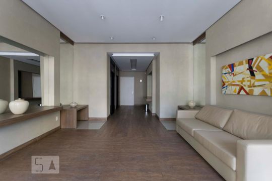 Área comum - Hall social de apartamento para alugar com 1 quarto, 43m² em Liberdade, São Paulo
