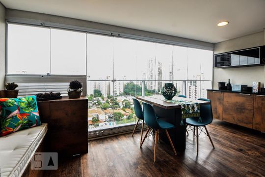 Varanda de apartamento para alugar com 1 quarto, 41m² em Cidade Monções, São Paulo