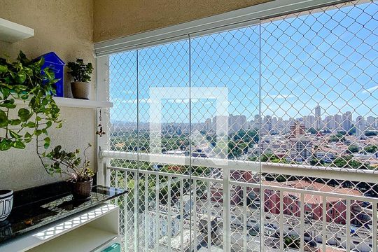 Varanda da Sala de apartamento para alugar com 2 quartos, 54m² em Belenzinho, São Paulo