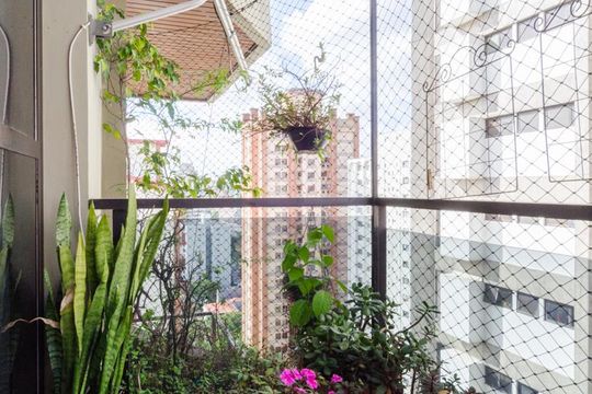 Varanda da Sala de apartamento à venda com 4 quartos, 140m² em Centro, Santo André
