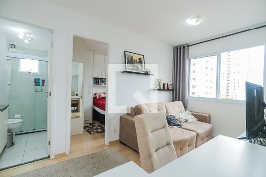 Sala de apartamento à venda com 1 quarto, 34m² em Água Branca, São Paulo