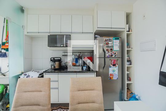 Cozinha de apartamento à venda com 1 quarto, 34m² em Água Branca, São Paulo