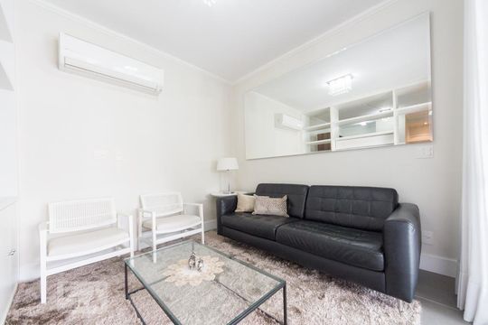 Sala de apartamento para alugar com 1 quarto, 56m² em Paraíso, São Paulo