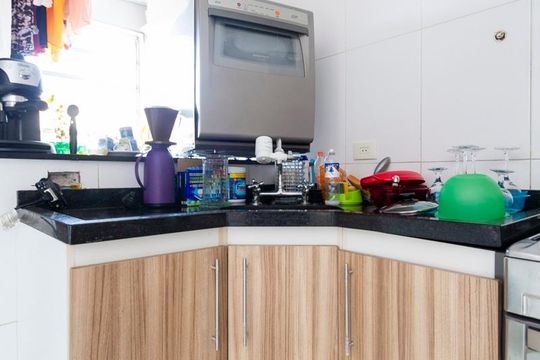Cozinha de casa para alugar com 2 quartos, 74m² em Vila Monte Alegre, São Paulo