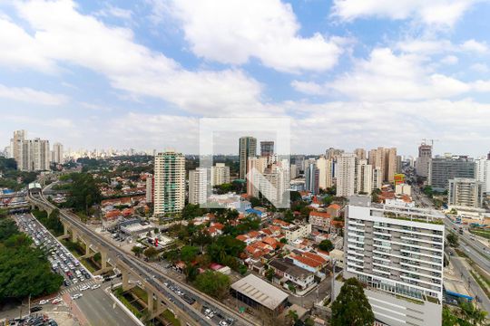 Vista da Varanda de kitnet/studio para alugar com 1 quarto, 38m² em Campo Belo, São Paulo