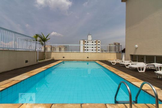 Piscina no Terraço  de apartamento para alugar com 2 quartos, 56m² em Vila Azevedo, São Paulo