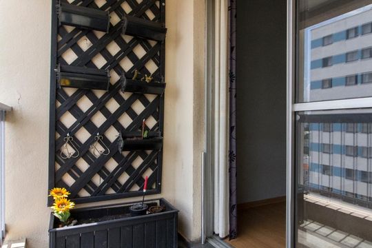 Varanda  de apartamento para alugar com 2 quartos, 56m² em Vila Azevedo, São Paulo