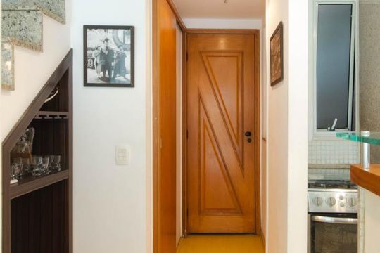 Hall de acesso social do apartamento de apartamento à venda com 2 quartos, 95m² em Lagoa, Rio de Janeiro