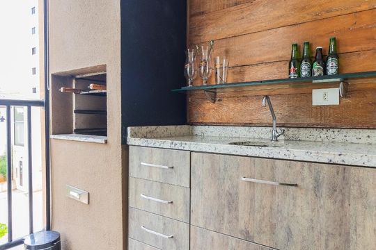 Varanda de apartamento à venda com 3 quartos, 74m² em Jardim Marajoara, São Paulo