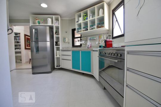 Cozinha de apartamento à venda com 4 quartos, 256m² em Jardim Ampliação, São Paulo
