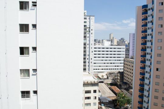 Vista da varanda de apartamento à venda com 2 quartos, 55m² em Liberdade, São Paulo