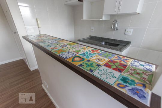detalhe cozinha de apartamento para alugar com 2 quartos, 50m² em Butantã, São Paulo