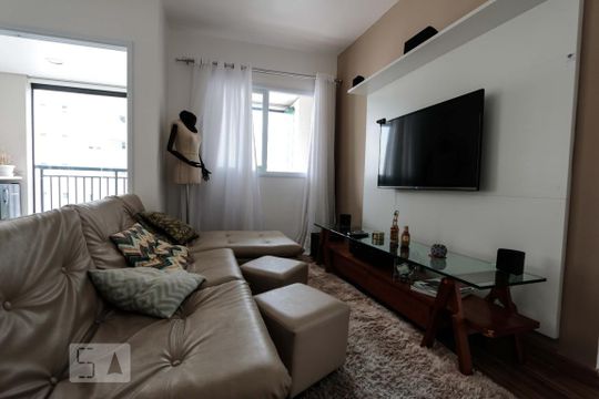 Sala de apartamento para alugar com 2 quartos, 77m² em Vila Andrade, São Paulo