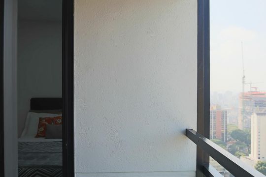 Varanda de kitnet/studio para alugar com 1 quarto, 35m² em Jardim Paulista, São Paulo