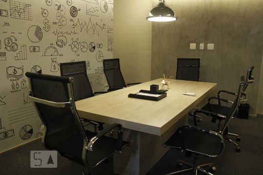 Sala de reunião de kitnet/studio para alugar com 1 quarto, 28m² em Santa Efigênia, São Paulo