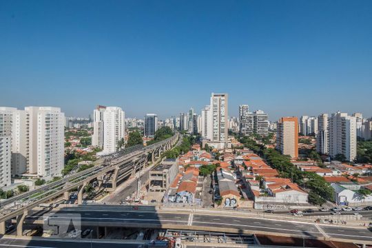 Vista Varanda de apartamento para alugar com 1 quarto, 58m² em Campo Belo, São Paulo
