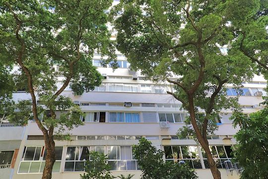 Fachada do Prédio. de apartamento para alugar com 1 quarto, 22m² em Copacabana, Rio de Janeiro
