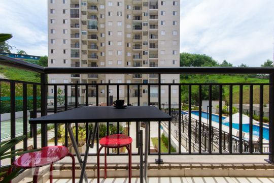 Sala (varanda) de apartamento para alugar com 2 quartos, 50m² em Jardim Caboré, São Paulo