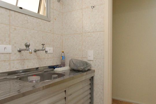 Cozinha de kitnet/studio à venda com 1 quarto, 35m² em Santa Cecília, São Paulo