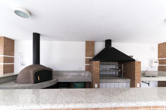Churrasqueira de apartamento à venda com 3 quartos, 130m² em Cidade Monções, São Paulo