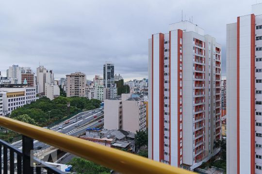 Vista Varanda de kitnet/studio para alugar com 1 quarto, 26m² em Campos Elíseos, São Paulo