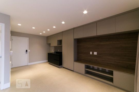 Cozinha de kitnet/studio para alugar com 1 quarto, 42m² em Campo Belo, São Paulo