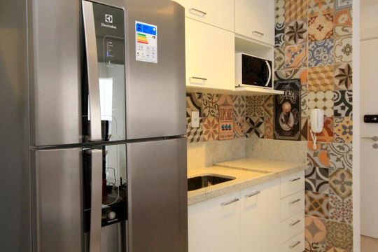 Cozinha de apartamento à venda com 1 quarto, 41m² em Consolação, São Paulo