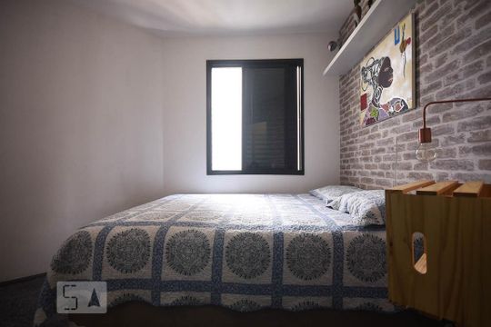 Quarto de apartamento à venda com 1 quarto, 43m² em Vila Suzana, São Paulo