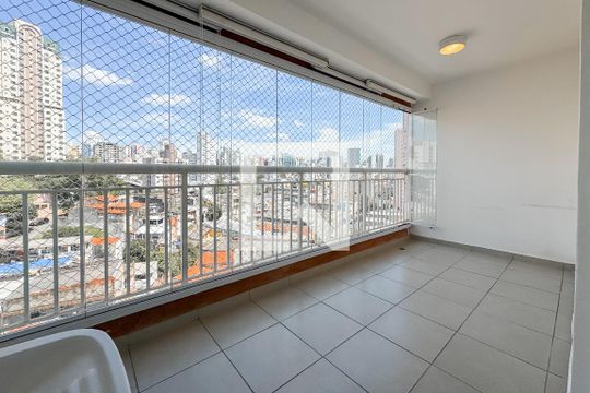 Varanda da Sala de apartamento para alugar com 1 quarto, 35m² em Cambuci, São Paulo
