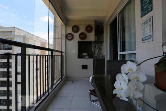 Varanda de apartamento para alugar com 3 quartos, 94m² em Alphaville, Santana de Parnaíba