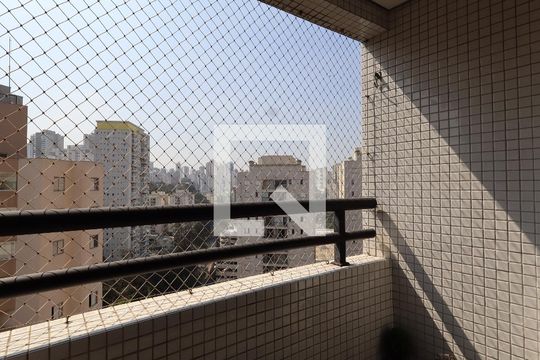 Varanda da Sala de apartamento para alugar com 2 quartos, 66m² em Vila Andrade, São Paulo