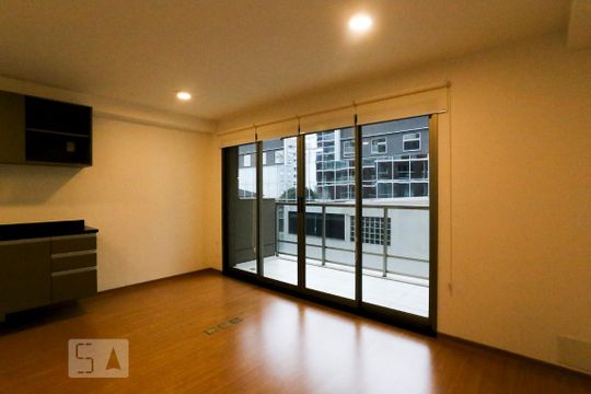Sala e Cozinha de kitnet/studio para alugar com 1 quarto, 31m² em Pinheiros, São Paulo