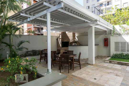 Área comum - Churrasqueira de apartamento para alugar com 1 quarto, 44m² em Vila Mariana, São Paulo