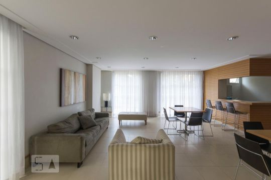 Área comum - Salão de festas de apartamento para alugar com 1 quarto, 44m² em Vila Mariana, São Paulo