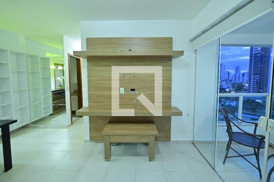Sala/Cozinha de apartamento à venda com 2 quartos, 70m² em Setor Pedro Ludovico, Goiânia