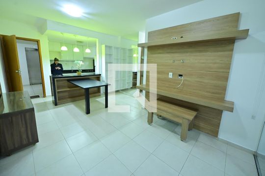 Sala/Cozinha de apartamento à venda com 2 quartos, 70m² em Setor Pedro Ludovico, Goiânia