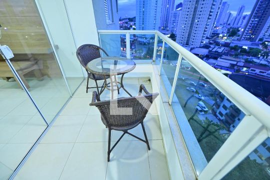 Varanda da Sala de apartamento para alugar com 2 quartos, 70m² em Setor Pedro Ludovico, Goiânia