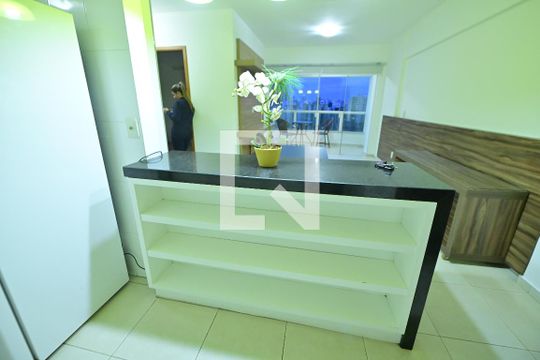 Sala/Cozinha de apartamento à venda com 2 quartos, 70m² em Setor Pedro Ludovico, Goiânia